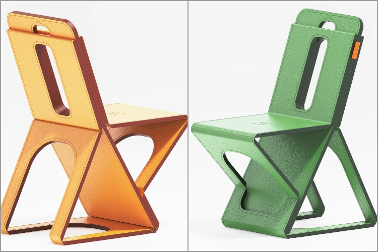 Sklopive stolice presvučene kožom dolaze u živopisnim bojama